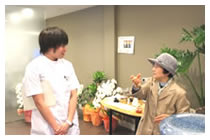 院長とお客さま